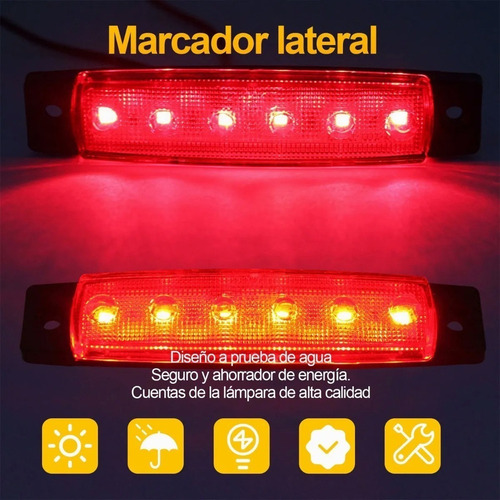 30 Luces De Posición Laterales Led Para Camión De Remolque A