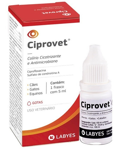 Ciprovet Colirio 5 Ml Cicatrizante Labyes