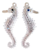 Comprar Adorno Hipocampo X2 Figura Strass Decoración Caballito Mar