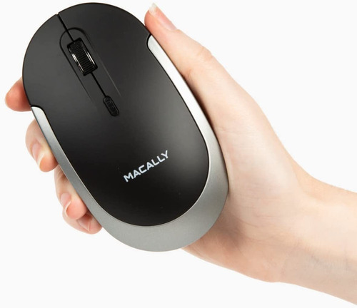 Mouse Macally, Bluetooth/negro/silencioso