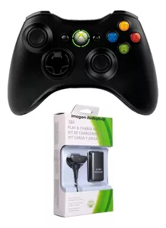 Control Inalámbrico Xbox 360 + Kit Carga Y Juega