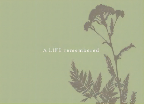 A Life Remembered, De Dan Zadra. Editorial Compendium Publishing Communications, Tapa Dura En Inglés