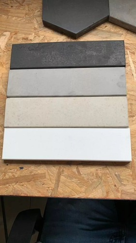 Revestimiento Tejuela Ladrillo Visto De Cemento Sg Home Gris