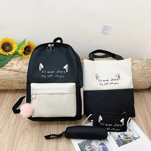 Mochila Kawai 4 Piezas