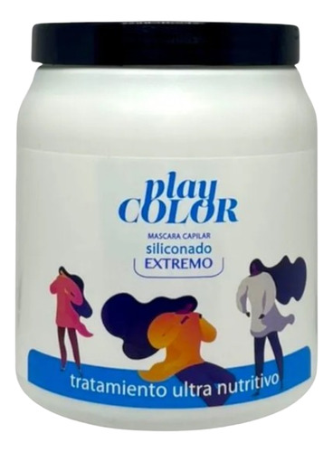 3 Baño De Crema Siliconado Extremo Play Color X 1kg