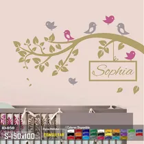 Comprar Vinilos Decorativos Arbol Y Rama Nombre Personalizado