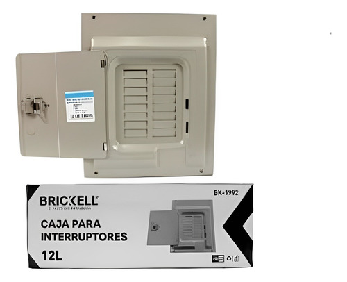 Caja Metalica 12 Breaker Con Puerta Brickell