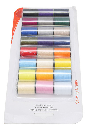 Hilo Para Máquina De Bordar, 24 Rollos, Para Coser A Mano, V