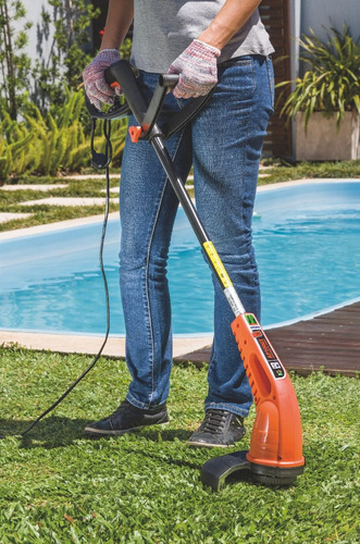 Imagen 3 de 10 de Bordeadora Eléctrica Con Tanza 1000w 28 Cm Corte Tramontina