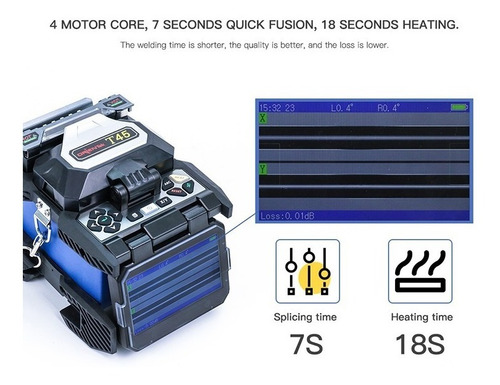 Orientek T45 Fusionadora De Fibra Optica