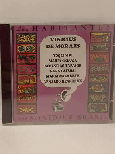 Vinicius De Moraes Los Habitantes Del Sonido N.2 Cd Nuevo 