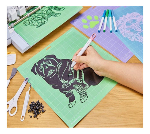 B 4 Pcs Tapete De Corte Para Cricut Silhouette Cameo 30x30cm