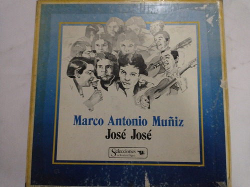 José José &marco Antonio Muñiz , Album 8 Lps Vinilos .