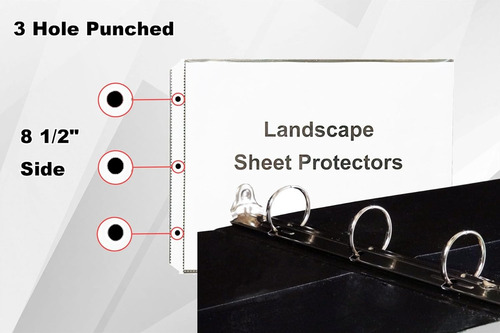 Protector De Hojas Transparente Tamaño Carta Horizontal