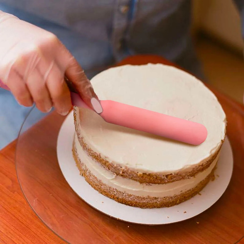 Espátula Plana Larga De Silicona 30cm Repostería Profesional Sujeto A Disponibilidad