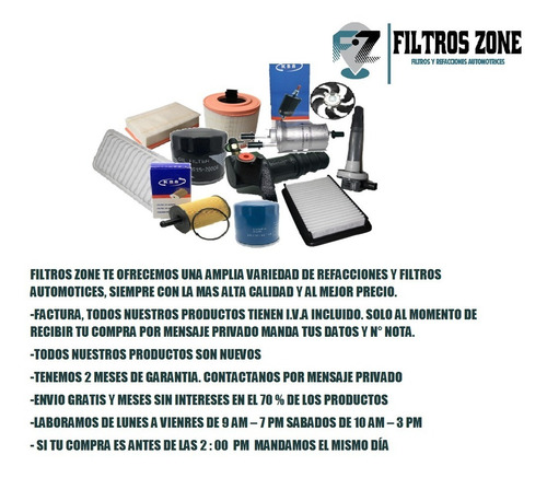 Kit De Filtros Baic X35 X25 1.5 2017-2021 Kba