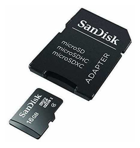 Memoria Micro Sd De 16gb Class 4 Sandisk Con Ada Worldmaster