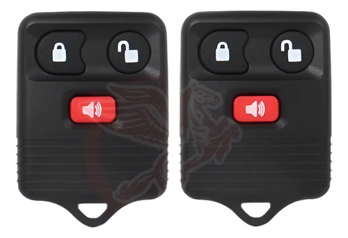 2 X Entrada Sin Llave Mando Coche Llavero Clicker Transmisor