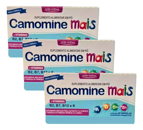 Camomine Para Que Serve Como Usar Camomilina C Nene Kit 3