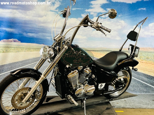 Honda Shadow 600 -preta 2003 -51.993km Customizada