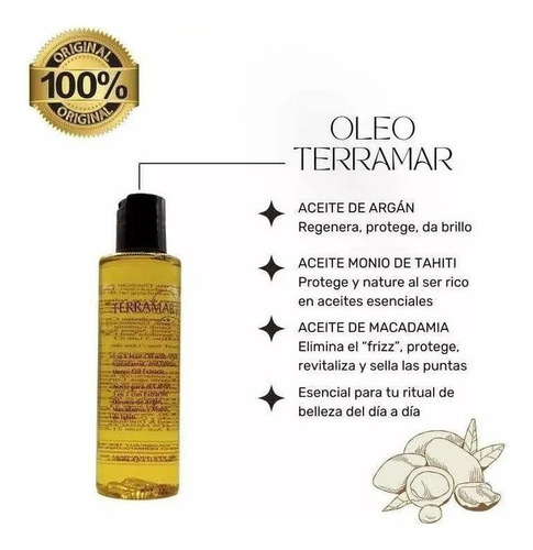 Set Terramar, Oleo + Shampoo + Mascarilla Capilar