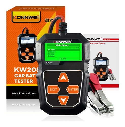 Para Testador De Bateria Automotiva Lazhu 12v Konnwei Kw208