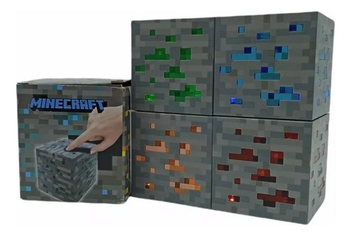 * Lámpara Cubo Luz Minecraft Decorativo Juguete Recargable