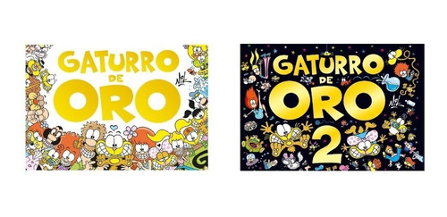 Libro Gaturro De Oro 1 + 2 - Nik - Salamandra - 2 Libros