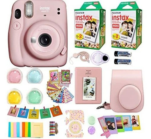 Fujifilm Instax Mini 11 Cámara Blush Rosa + Fuji Instantánea