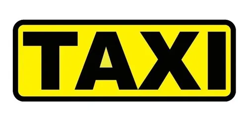 comprar Aviso De Taxi Vinilo Autoadhesivo Impermeable.
