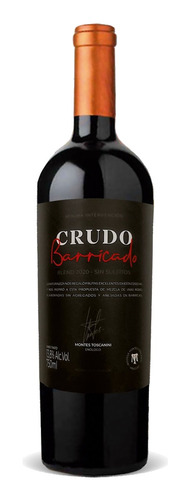 Vino Uruguayo Mínima Intervención Crudo Barricado, 1pz