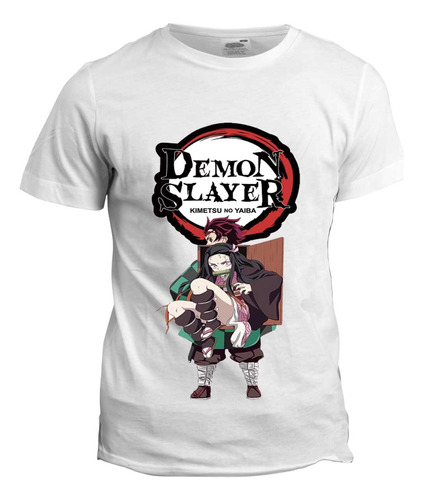 Playera Demon Slayer Para Niños Talla Suave Y Liviana