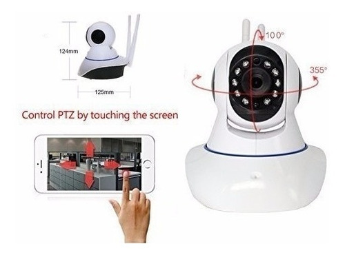 Imagen 7 de 10 de Pack 3 X Cámara Ip Hd Wifi Motorizada Micro Sd Vision Noctur