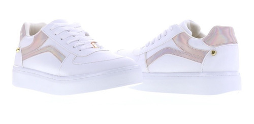 Imagen 1 de 4 de Tenis Sneakers Mujer Clásicos Blancos Erez