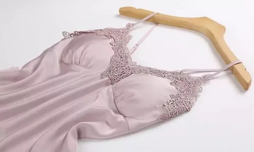 Set De Pijama Dama Sexi Ropa De Dormir Bata De Seda 5 Piezas