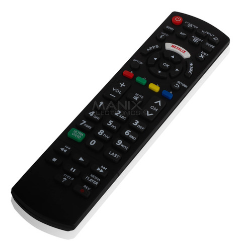 Control Remoto Compatible Con Pantalla Smarttv Panasonic Netflix Rc1008 Y N2qayb 000779 Incluye 4 Pilas Divitech® Aaa