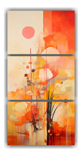 60x120cm Cuadro Escena Verano Tarde Capturada Bastidor Mader