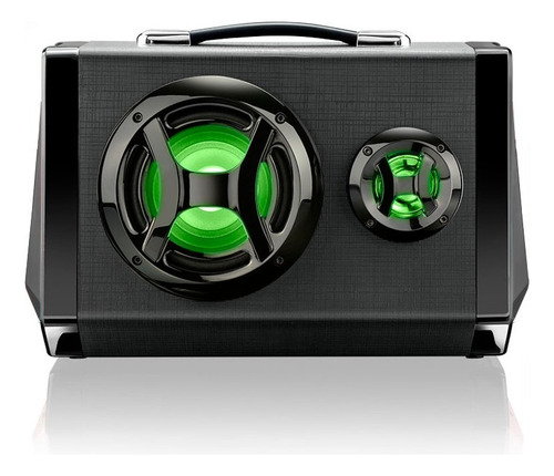 Alto-falante Multilaser SP217 portátil com bluetooth preto