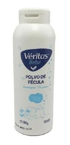 Talco Polvo Fecula Hipoalergenico Veritas Bebe X 180grs