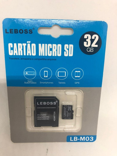 Cartão De Memória 32gb Sdhc Uhs-i Com Adatador Promoção