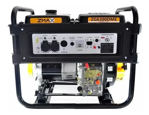 Gerador portátil Zmax ZG6300DME 5.5 kW monofásico com tecnologia