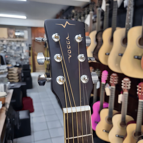 Violão Aço Elétrico Folk Flamed Vogga Vck370 Mf