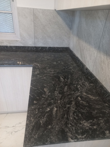 Mesada De Cocina Granito Negro Boreal A Medida Jnmarmolería Negro Boreal