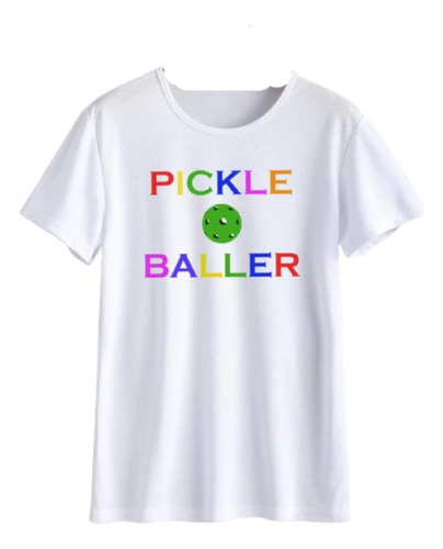 Toss Pickleball Camiseta - Pickle Baller Tamaño Grande Blanc