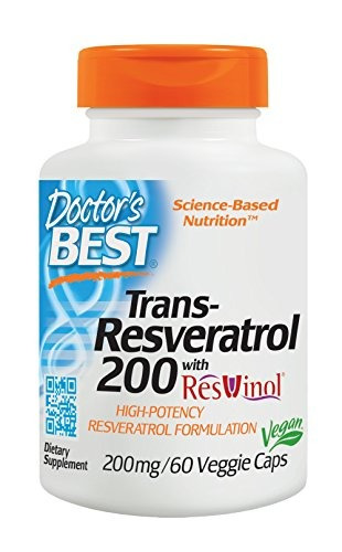 Doctor's Best, Trans-resveratrol Con Resvinol, Sin Ogm, Vega