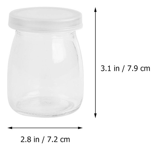 10 Tarros De Pudín, Recipientes Para Pudín, Vasos De Almacen