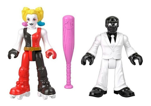 Boneco - Imaginext - Arlequina E Mascara Negra Mattel Gkj67