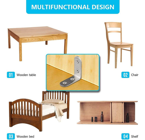 24 Piezas Soporte En L Soporte Esquina Soporte Ángulo Recto