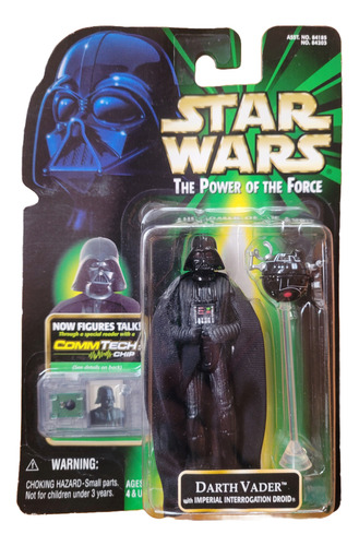 Star Wars Potf, Green Card Commtech Darth Vader Con Droide