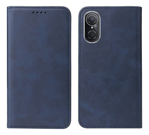 Funda Case Para Huawei Nova 9se Flip Cover Azul Antishock